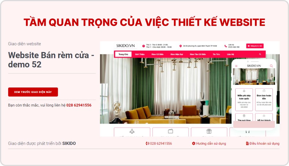 Tầm quan trọng của việc thiết kế website